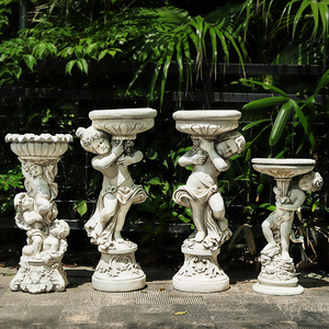 欧式人物雕像复古落地大摆件古典家居庭院花园装饰品天使道具摆设