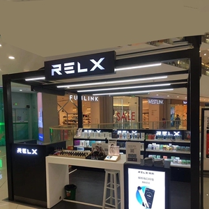 展示架带灯relx展架 悦刻亚克力发光悦刻试吸台铂德展柜烤漆高柜