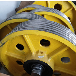 西子奥的斯杭州西奥原厂铸铁轿顶轮反绳轮进口轴承直径520mm560mm