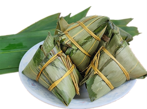 广西宜州刘三姐板栗绿豆肉粽黑米稻草灰咸味香大粽子5个真空袋装