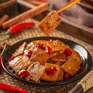谢霸吃货麻辣豆腐片休闲小吃零食四川冷吃卤味豆腐干香辣豆腐
