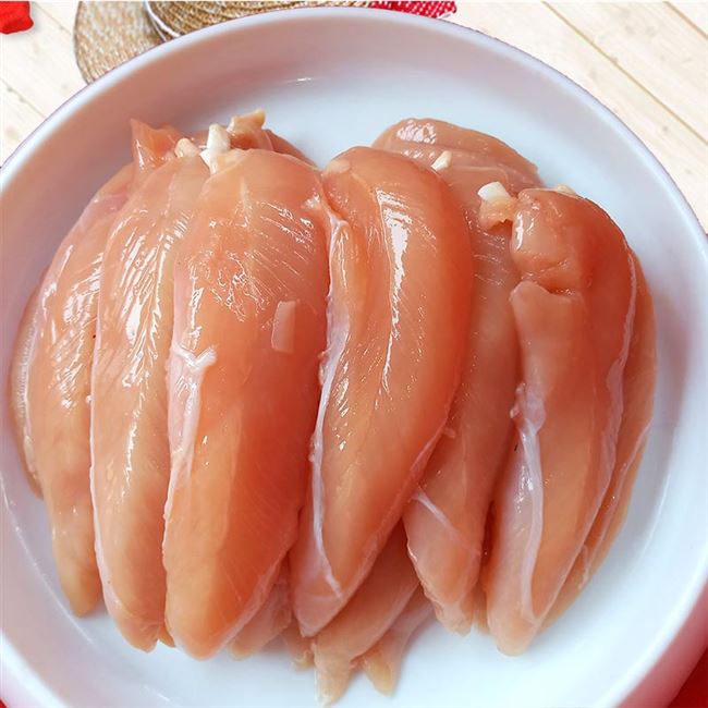 4斤新鲜鸡小胸肉喂狗鸡胸肉边角料狗猫湿粮鸡胸肉宠物零食生骨肉