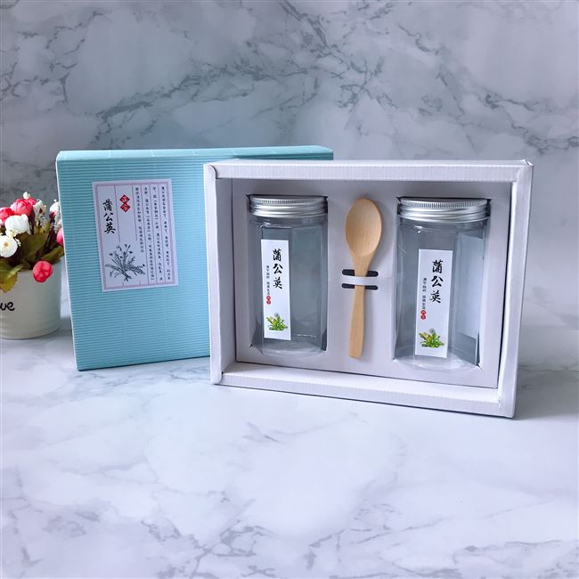 礼盒装蒲公英包装野生茶包装盒婆婆丁100克蒲公英根350g瓶现货