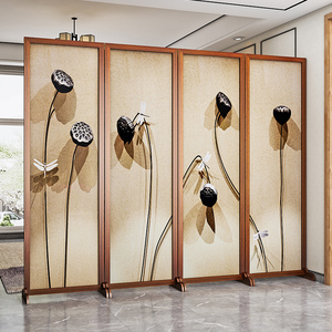 屏风隔断墙客厅餐厅简约现代折叠移动折屏推拉卧室遮挡家用办公室
