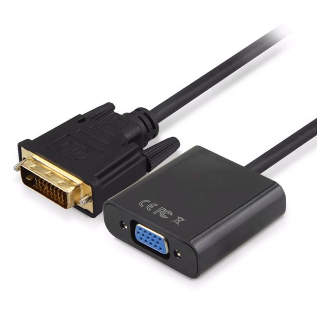 dvi转vga线24 1转接头电脑机箱显卡连接显示器投影dvi-d转换线器