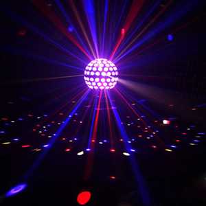 广场舞七彩灯大魔球爆闪ktv自动旋转彩灯声控舞台灯摇头摇滚蹦迪