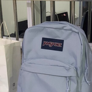 jansport雾霾蓝龙舌兰杰斯伯双肩包休闲初高中大学生书包学院风女