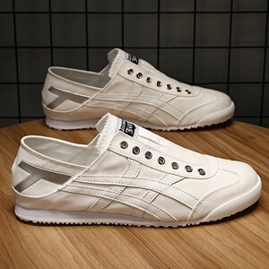 秋季多走路官方回力款鬼冢虎2021新款帆布小白鞋青少年男鞋子阿甘