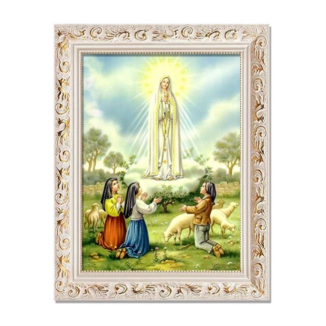 画像玄关天主教圣母玛利亚耶稣基督圣经油画客厅装饰壁画卧室挂画