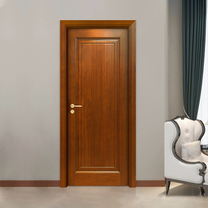 美利森纯实木门烤漆门卧室门全木门室内门原木门扣线烤漆木门中式