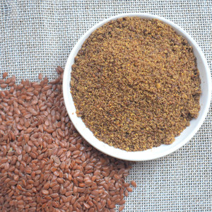 熟棕色亚麻粉 熟褐色秋麻籽仁粉 谷物原味即食代