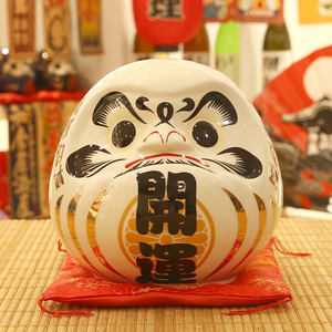 日本祈福许愿招财达摩蛋日式料理餐厅店铺开业家居玄关装饰品摆件