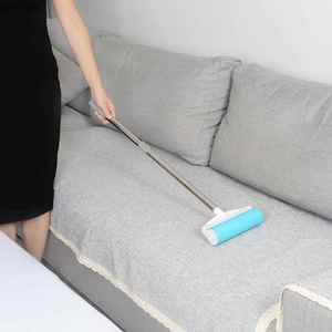 可水洗粘毛器长杆水洗型粘尘滚筒清洁地毯沙发床家用大号粘毛滚刷