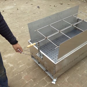 2020大型商用不锈钢烧全羊炉子加厚木全饭店烤q炭羊烤烤架乳猪香