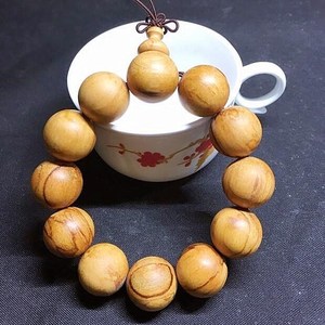 秘鲁圣木手串 老料珠子高油性味淡香 天然安神 男女木圆珠手链