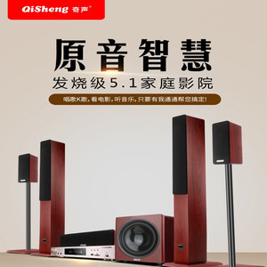 奇声家庭影院ktv音响套装全套家用歌5.1超级音箱功放卡拉ok大功率