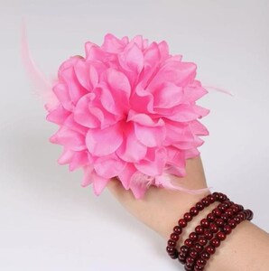 蹈舞花朵跳舞用品腕花手花晚会演出舞蹈带花運動拿手大型演出大人