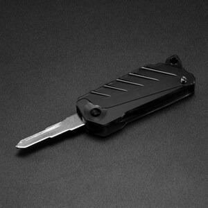 摩托车改装可折叠钥匙胚电头自e钥弹起动匙摩踏板车钥匙套