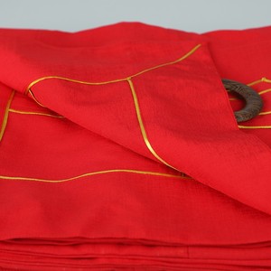 相牌僧服出家人袈裟九衣二w十五条僧衣佛衣搭衣红色麻纱祖衣木扣