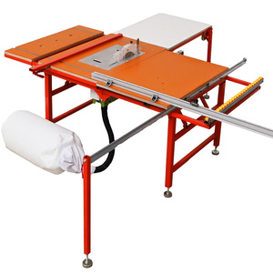 丽洁无尘子母锯一体双锯片自带吸尘精密切割机多功能木工倒装台锯