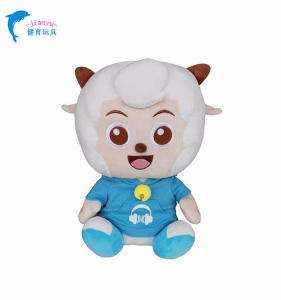 健育玩具2022新款喜羊羊与灰太狼智能仿真毛绒公仔带发声