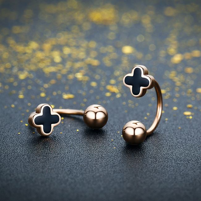 【u型四叶草耳钉】u型四叶草耳钉品牌,价格 - 阿里巴巴