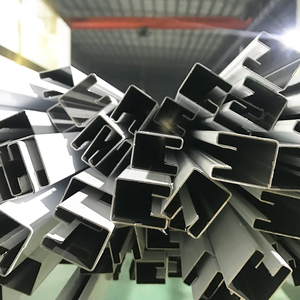 不锈钢玻璃固定卡槽 边框玻璃固a定包边边条卡口u型槽凹槽凹形折