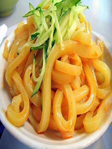 甘肃天水小吃呱呱天水面皮凉酿瓤皮31号黄面皮特产1件6袋包邮真空