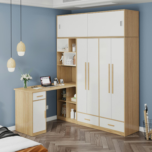 衣柜连书桌组合转角卧室