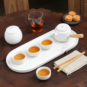 家用简约功夫茶具套装日式陶瓷茶盘茶壶办公2-4人下午茶轻奢茶具