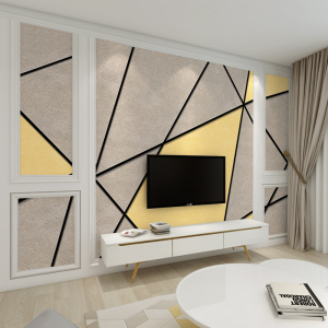 北欧几何图形电视背景墙壁纸简约现代大理石墙纸客厅壁画影视墙布