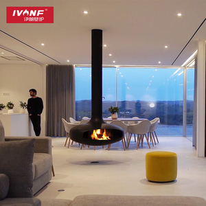 伊帆进口悬挂可定制异性壁炉装饰真火燃木柴悬浮酒精雾化炉hg1000