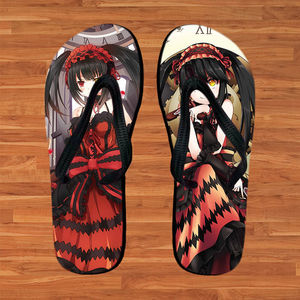 约会大作战动漫周边拖鞋人字拖狂三四糸乃十香二次元凉拖鸢一折纸