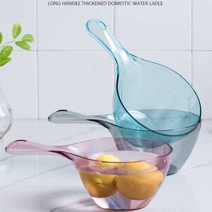 透明带刻度水瓢塑料加厚厨房用品家用舀水勺食品级舀水瓢大号葫芦