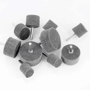圆柱内磨头尼龙磨头纤钢磨头不锈维e抛光不织布去头刺打磨毛电磨