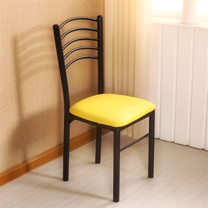 新品靠餐椅子家用餐厅现代v简约懒人背子靠凳椅饭店背桌椅铁艺餐