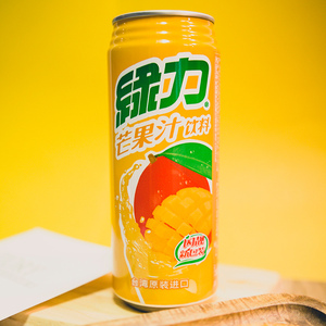 台湾省进口绿力芒果汁出行野炊聚餐休闲清甜果汁饮料490ml罐装