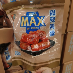 魔都美食代购盒马MAX会员店甜辣鸭脖358g独立锁鲜装休闲零食