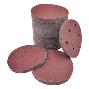 纸片125mm气动打磨s机植绒绒皮自贴拉砂圆盘木工打沙抛光磨纸
