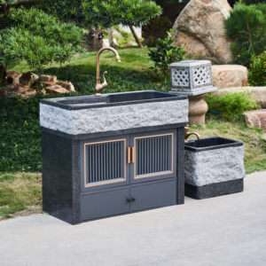 天然大理石材水池户外石头洗衣池阳台洗手盆室外一体整石庭院水槽