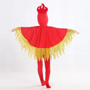 儿童火焰卡通表演服装小火苗火娃娃男女童舞蹈演出衣服太阳旱魔王