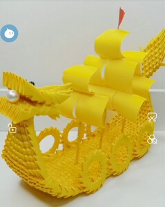手工diy端午节三角插船龙船龙舟折纸手工折纸材料包套装活动团队