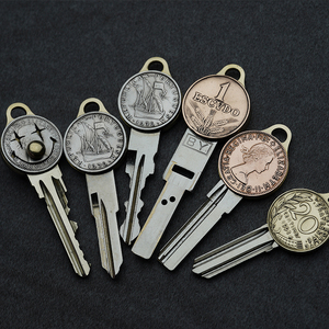 复古创意钥匙摩托车防盗门汽修钥匙胚j改造di匙钥y改柄车复