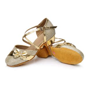 拉丁舞鞋儿童女孩冬