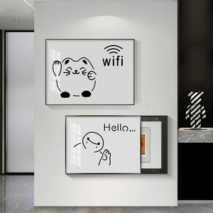 85超话旗舰店天猫电表箱装饰画超薄款多媒体信号箱wifi网线盒弱电闸