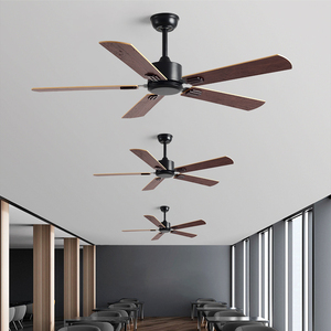 工业无灯吊扇大风力餐厅饭馆商用复古吊顶电风扇北欧客厅家用风扇