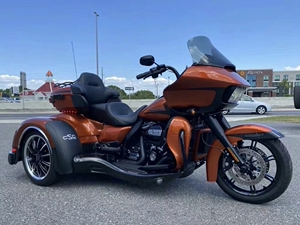 进口哈雷正三轮街道至尊大滑翔复古v缸400巡航旅行越野太子摩托车