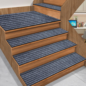 实木楼梯踏步垫满铺阶梯脚踏地垫家用隔音防滑台阶地毯可定制裁剪