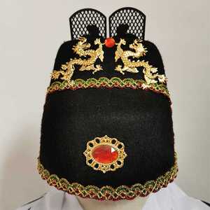 醉宫记飞鱼服锦衣卫帽子男明朝影视古装绣春刀大圆帽冕冠皇帝帽子