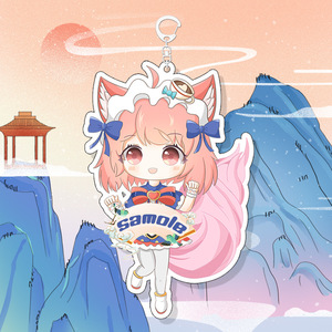 王者荣耀周边挂件钥匙扣妲己女仆咖啡李白鸣剑曳影诸葛亮挂饰徽章